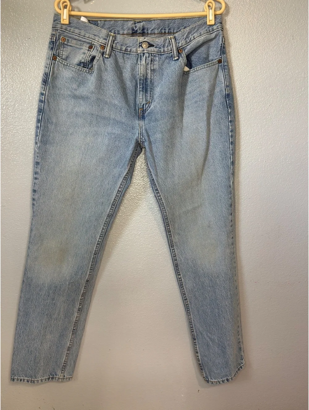 Levi’s 511 Men’s Jeans 35x30 Light Wash Slim Fit Denim Red Tab Straight Leg